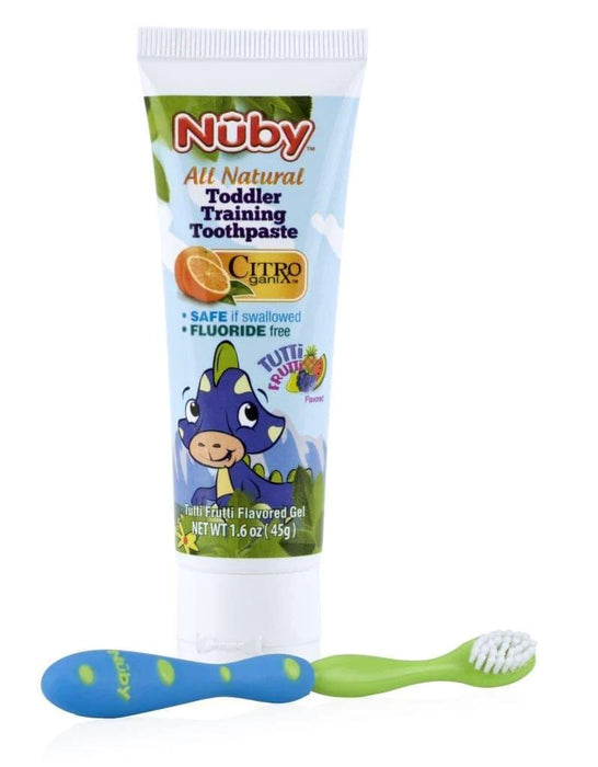 Nuby® - Nuby® All Natural Toddler Training Toothpaste & Toothbrush