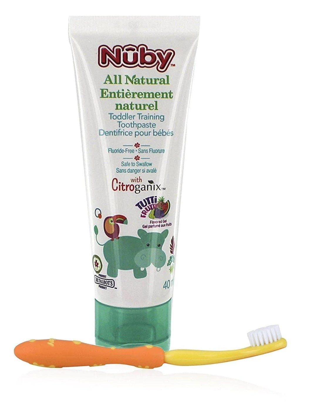 Nuby® - Nuby® All Natural Toddler Training Toothpaste & Toothbrush