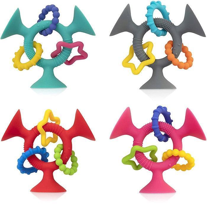 Nuby® - Nuby Silly Suction Toy - Motor Skill & Teething or Sensory Toy