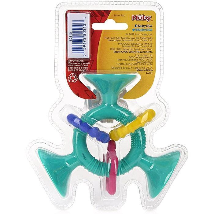 Nuby® - Nuby Silly Suction Toy - Motor Skill & Teething or Sensory Toy