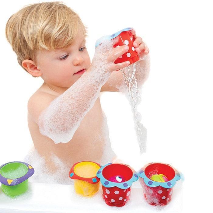 Nuby® - Nuby Splish Splash Stacking Cups Bath Toy - 5 Cups