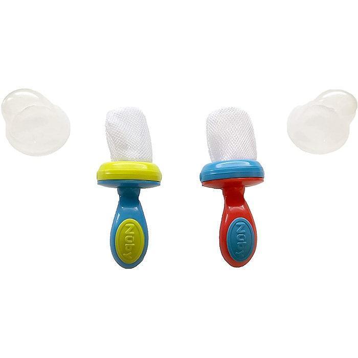 Nuby® - Nuby The Nibbler Feeder - 2 Pack - Blue / Red