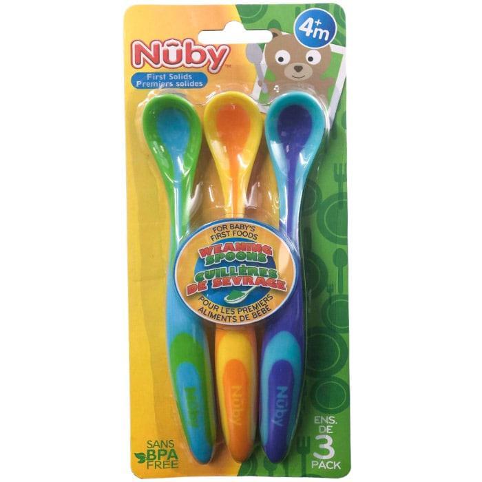 Nuby® - Nuby Weaning Baby Spoons - First Solids - 3 Pack