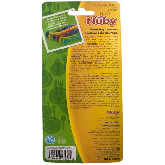 Nuby® - Nuby Weaning Baby Spoons - First Solids - 3 Pack