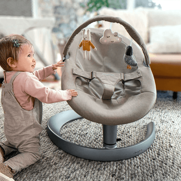 Nuna® - Nuna LEAF Grow Baby Swing with Toy Bar – Soothing Motion from Infant to Toddler to Big Kid