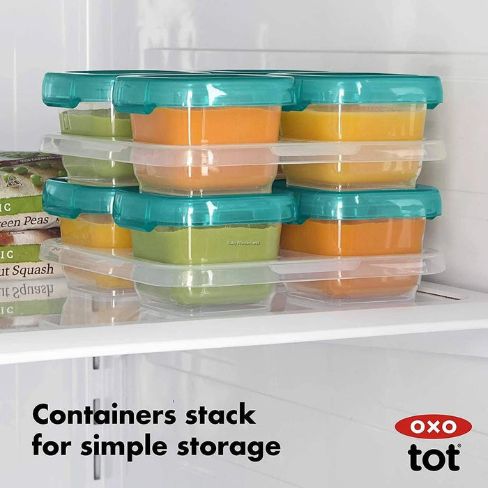 Oxo Tot® - Oxo Tot Baby Blocks™ 4OZ Freezer Storage Container Blocks with Tray