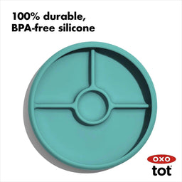 Oxo Tot® - Oxo Tot Divided Silicone Plate - Teal