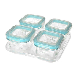 Oxo Tot® - Oxo Tot Glass Baby Blocks™ 4OZ (Freezer storage containers with tray)