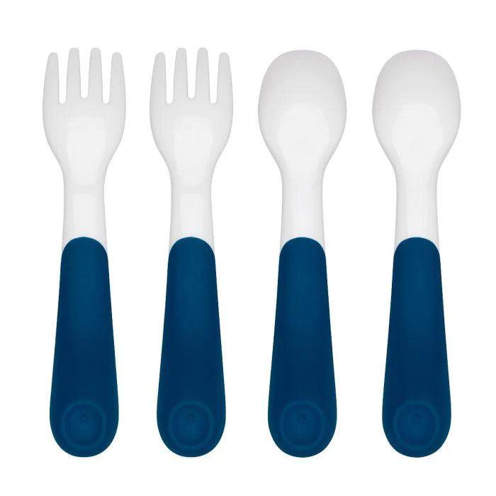 Oxo Tot® - Oxo Tot Plastic Fork & Spoon - Navy