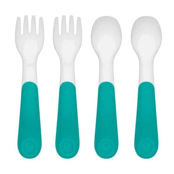 Oxo Tot® - Oxo Tot Plastic Fork & Spoon - Teal