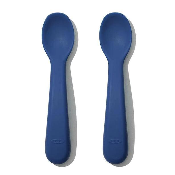 Oxo Tot® - Oxo Tot Silicone Spoon Set- Navy