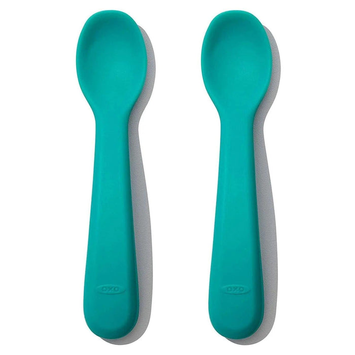 Oxo Tot® - Oxo Tot Silicone Spoons - 2 pack - Teal