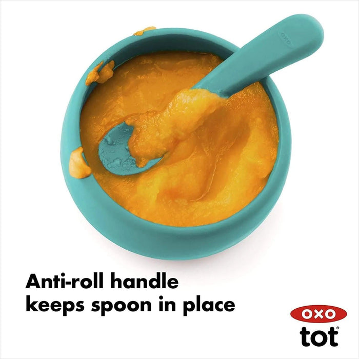 Oxo Tot® - Oxo Tot Silicone Spoons - 2 pack - Teal