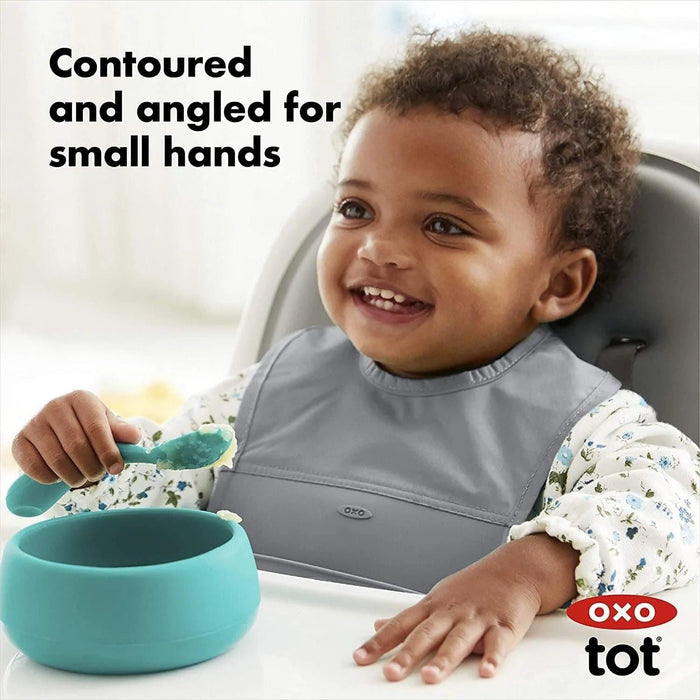 Oxo Tot® - Oxo Tot Silicone Spoons - 2 pack - Teal