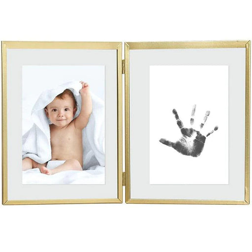 Pearhead® - Pearhead Baby's Print Photo Frame - Gold