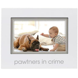 Pearhead® - Pearhead Baby Sentiment Photo Frame - Pawtners in Crime