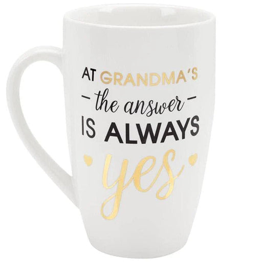 Pearhead® - Pearhead Grandma's Mug - "At Grandma's The Answer is Always Yes"