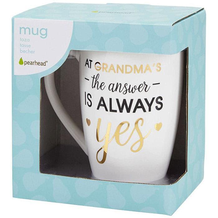 Pearhead® - Pearhead Grandma's Mug - "At Grandma's The Answer is Always Yes"