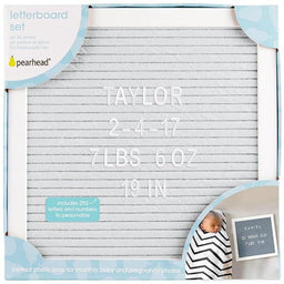 Pearhead® - Pearhead Letterboard Set - Grey