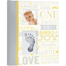Pearhead® - Pearhead Little Blossoms Baby Memory Book & Baby Print Kit - Yellow