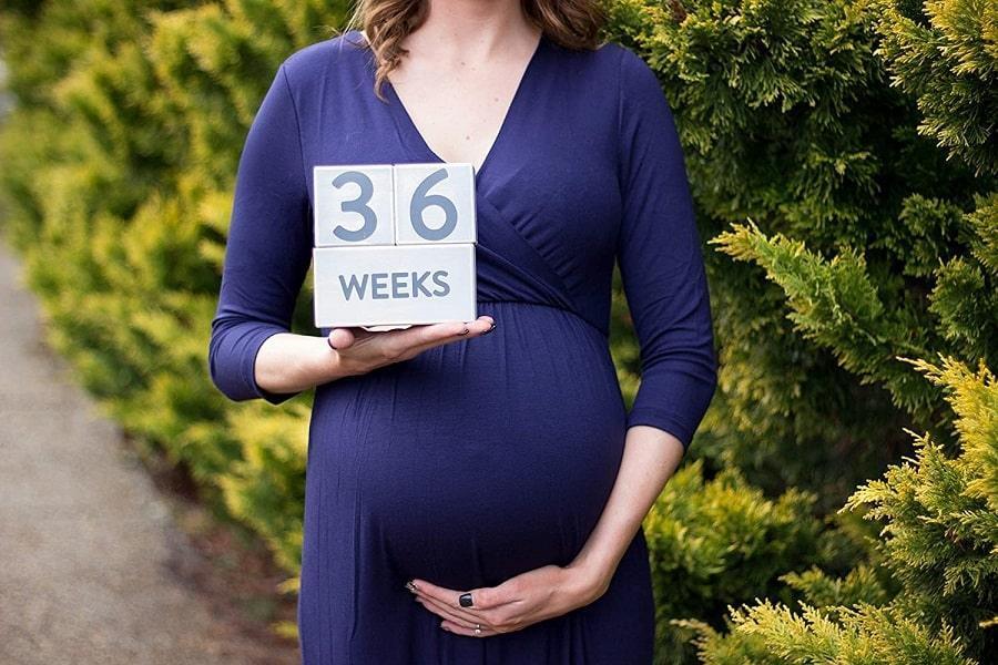 Pearhead® - Pearhead® Age & School Grades Wooden Block Set - Grey