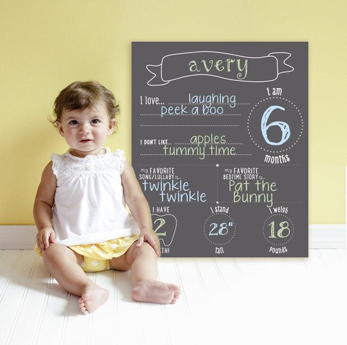 Pearhead® - Pearhead® All About Baby Chalkboard