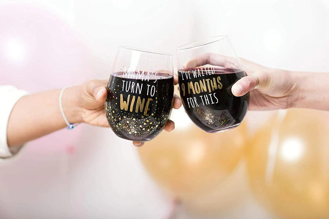 Pearhead® - Pearhead® "Mama's Turn to Wine" Glass