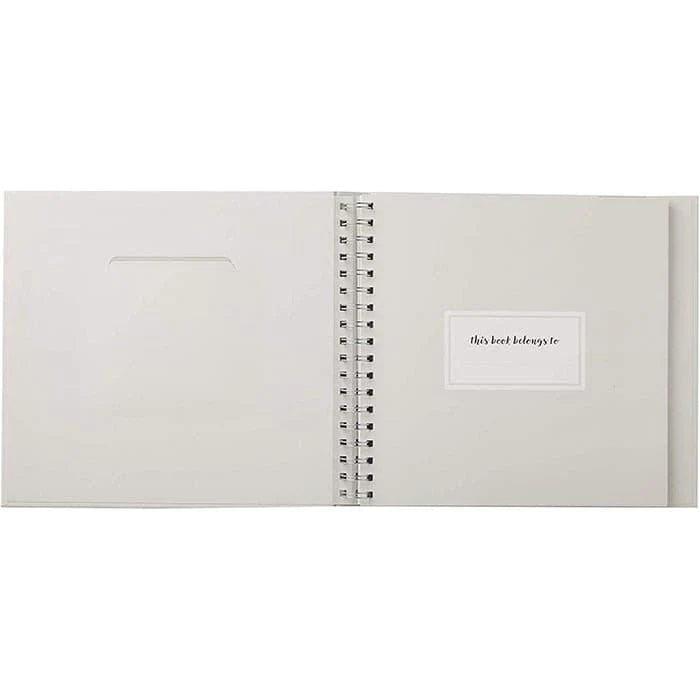 Pearhead® - Star Baby's Memory Book & Sticker Set - Grey