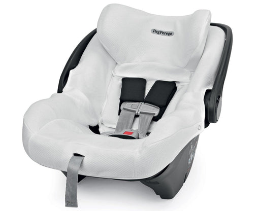 Peg Perego® - Peg Perego Clima Primo Viaggio Car Seat Cover All-in-1 - White Tencel