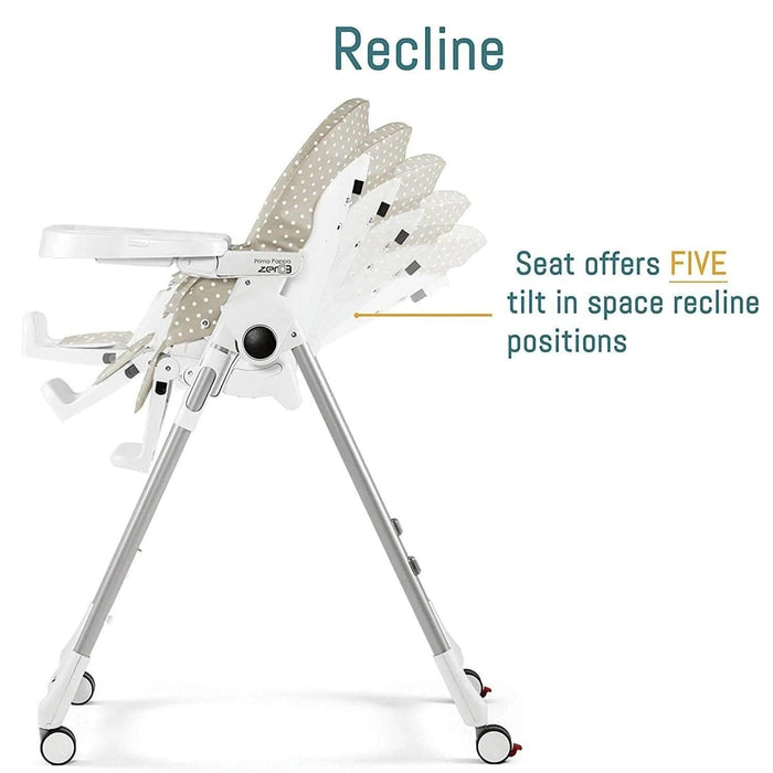 Peg Perego® - Peg Perego Prima Pappa Zero 3 High Chair – Ultra-Light Compact Reclining Chair