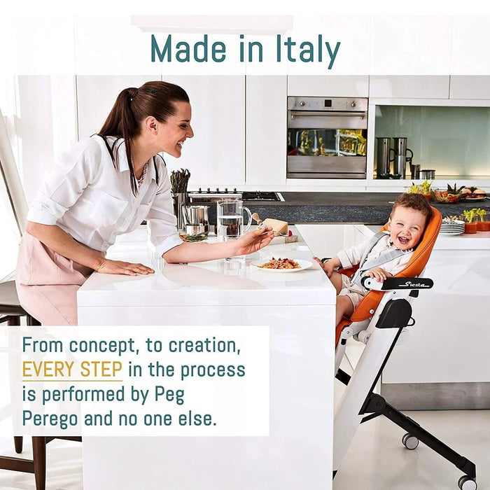 Peg Perego® - Peg Perego Siesta High Chair – Luxury Reclining High Chair Made in Italy