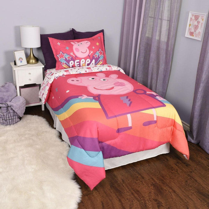 Peppa Pig® - Peppa Pig® 4-Piece Kids Twin Bedding Set - Peppa Pig - Pink