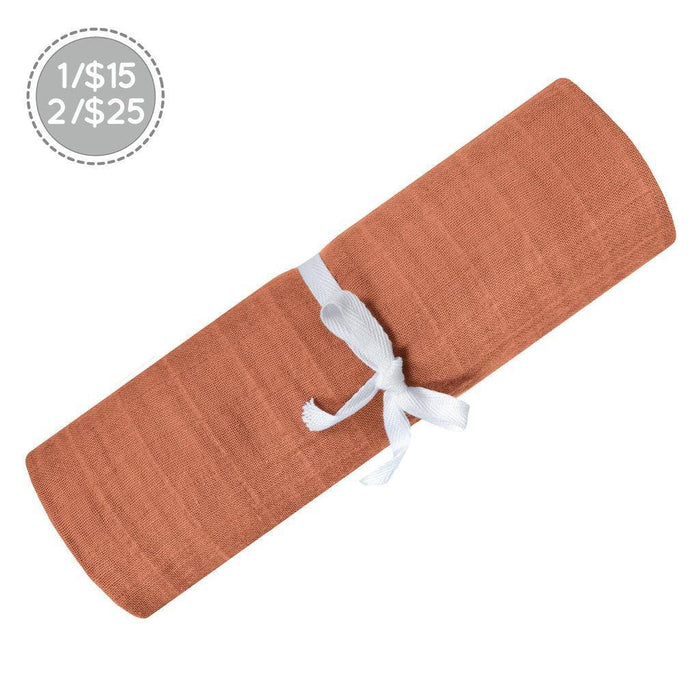 Perlimpinpin - Perlimpinpin Cotton Muslin Baby Swaddle Blanket - Unicolor