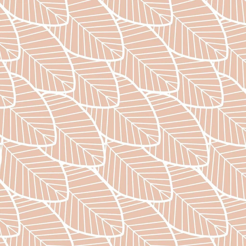 Perlimpinpin - Perlimpinpin Cotton Muslin Swaddle - Pink Leaves