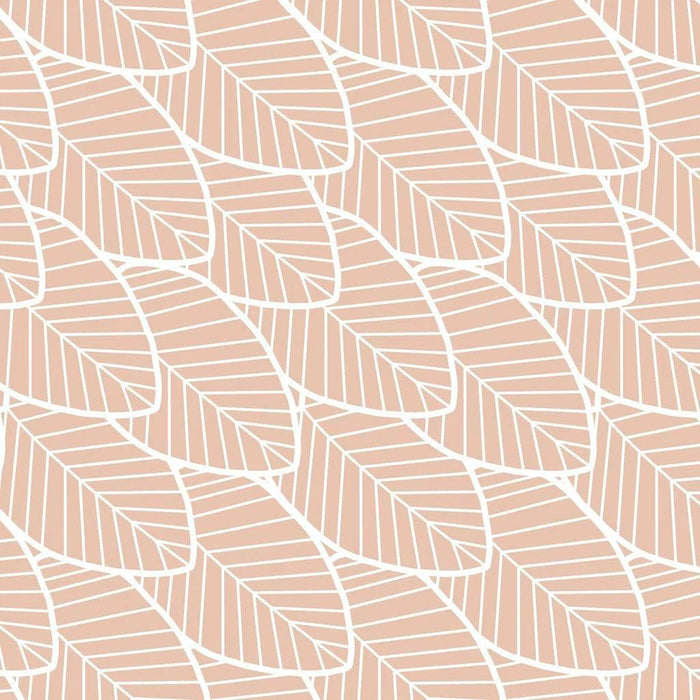 Perlimpinpin - Perlimpinpin Cotton Muslin Swaddle - Pink Leaves