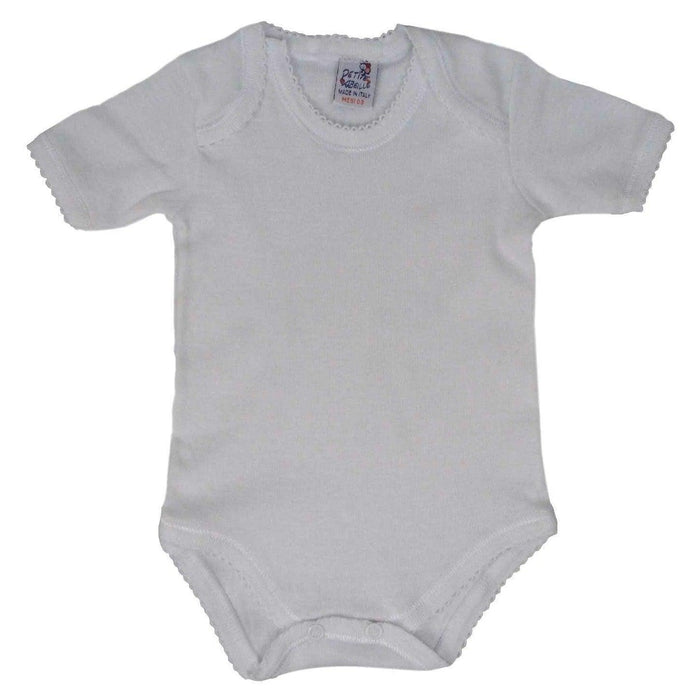 Petite Abeille® - Petite Abeille Girl short sleeve diaper vest - Made in Italy