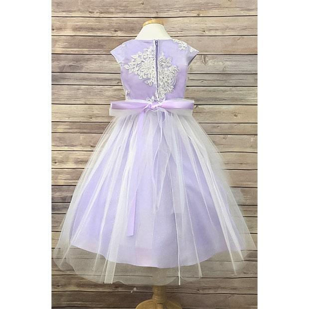 Petite Adele® - Petit Adele Girl Dress PA299 - Lilac