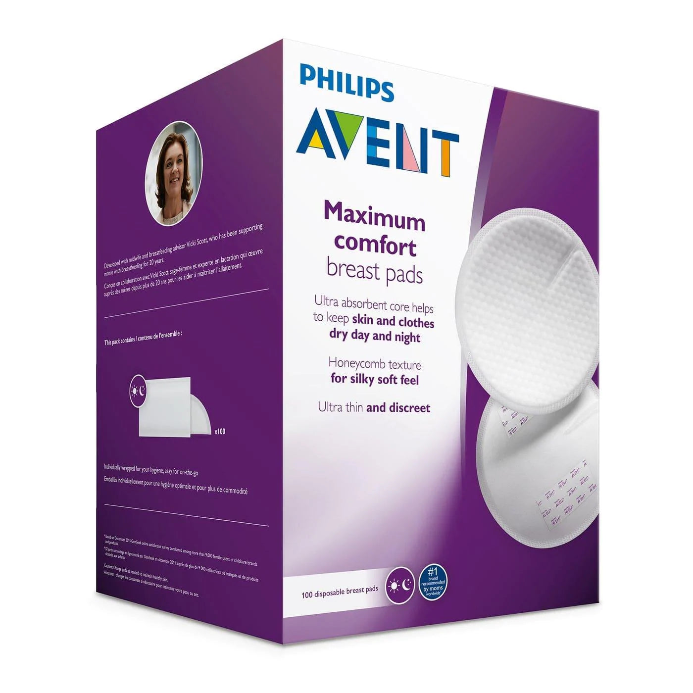 Philips Avent Maximum Comfort Disposable Breast Pads 100ct