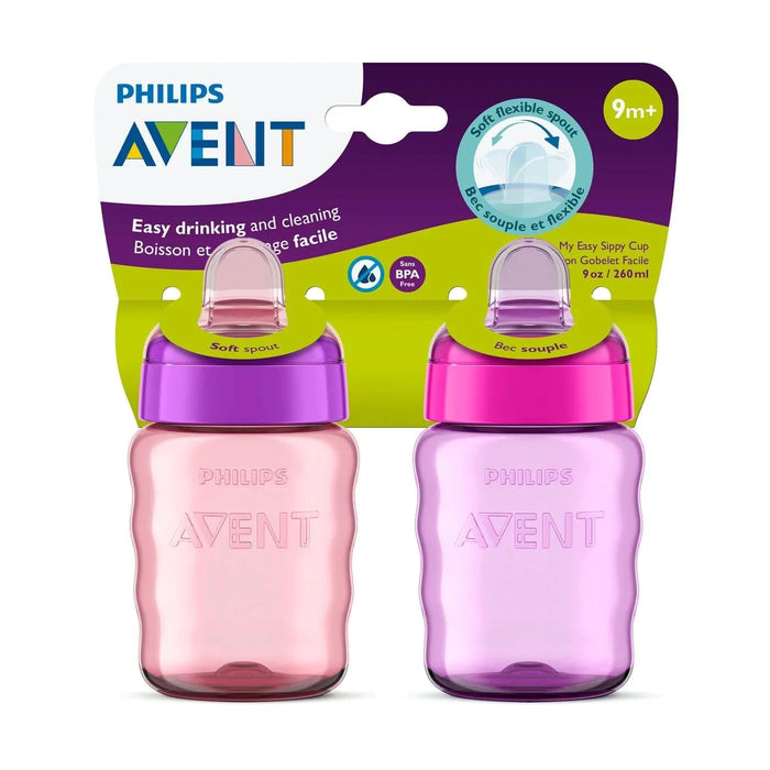 Sport Spout Trainer Sippy Cup 9oz. 9m+ (2pk) in Pale Pink/Lavender