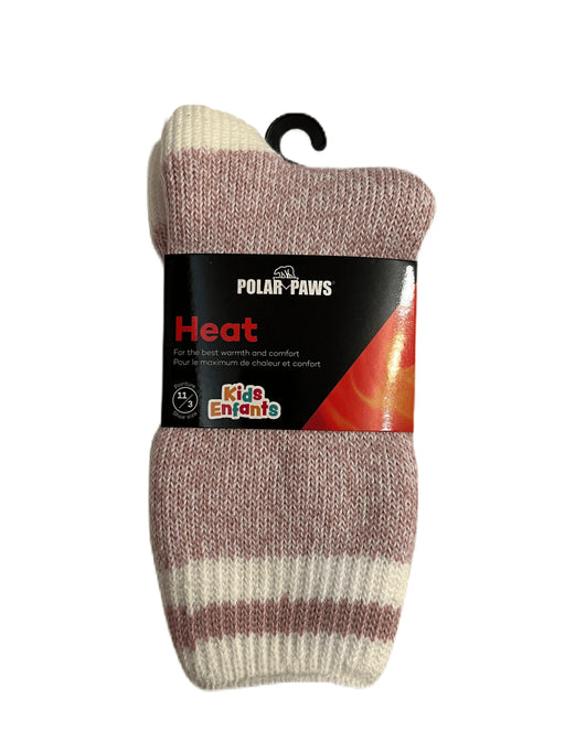 Polar Paws - Kids Brushed Thermal Socks (Single Pack) - Shoes size 11-3