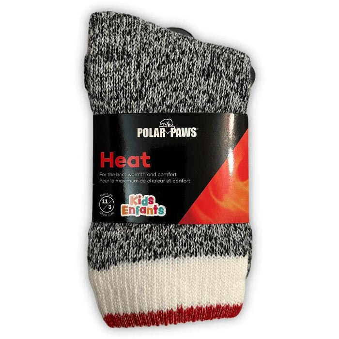 Polar Paws - Kids Brushed Thermal Socks (Single Pack) - Shoes size 11-3