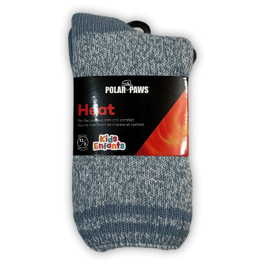 Polar Paws - Kids Brushed Thermal Socks (Single Pack) - Shoes size 11-3