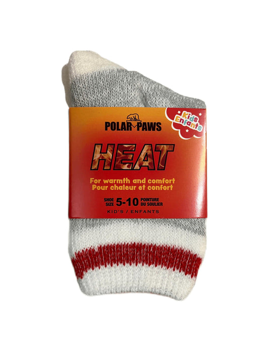 Polar Paws® - Kids Brushed Thermal Socks (Shoes Size 5-10)