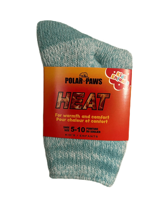 Polar Paws® - Kids Brushed Thermal Socks (Shoes Size 5-10)