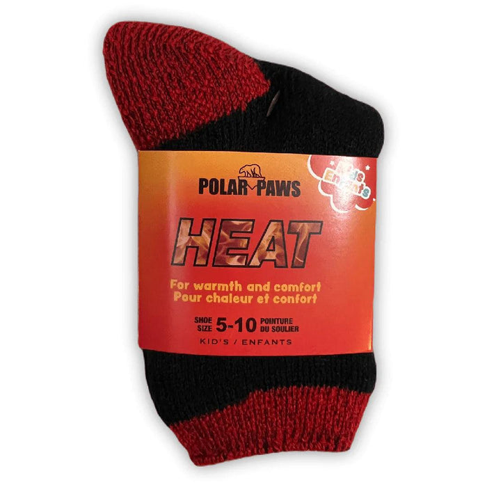 Polar Paws® - Kids Brushed Thermal Socks (Shoes Size 5-10)
