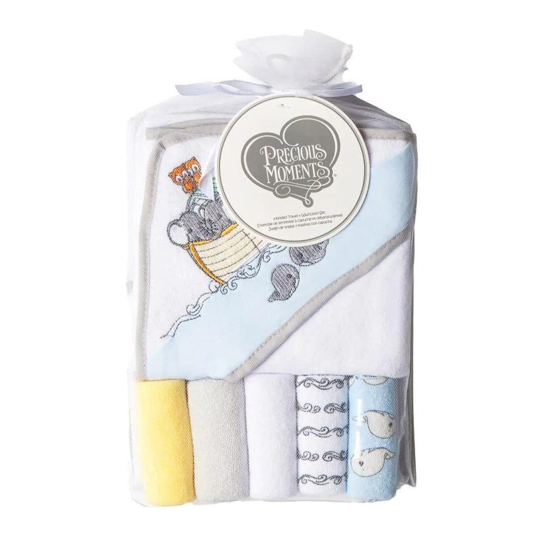 Precious Moments® - Precious Moments Hooded Towel & Washcloth - 6 Pieces Set