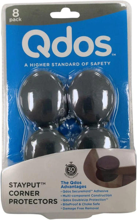 Qdos® - Qdos StayPut Corner Cushion 8pk - Grey