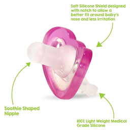 Raz Baby® - Raz Baby JollyPop Pacifier 2pk Pink 0-3m