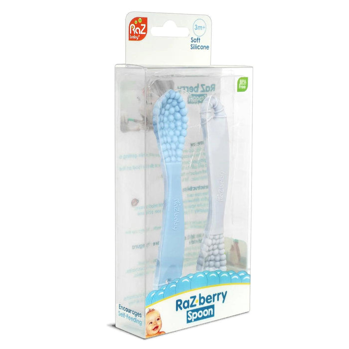 RazBaby - RaZberry Silicone Training Spoon - 2 pack