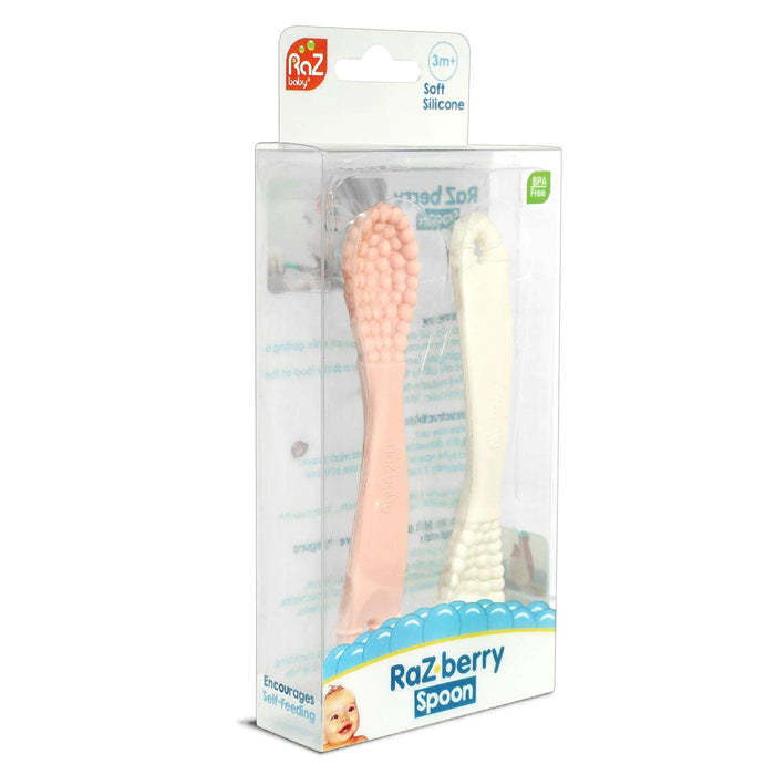 RazBaby - RaZberry Silicone Training Spoon - 2 pack